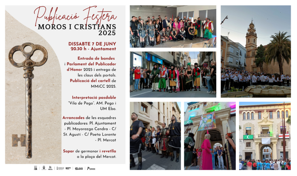 Els Moros i Cristians de Pego celebren l’arribada de la Fira amb la Publicació Festera