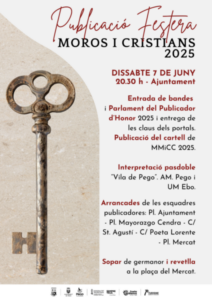 Pego viurà dissabte la Publicació Festera de Moros i Cristians