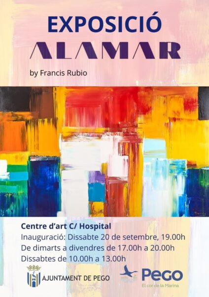 El Centre d’Art de Pego exhibix l’exposició ‘Alamar’ de l’il·licità Francis Rubio