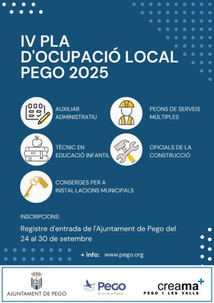 Oberta la inscripció per al IV Pla d’Ocupació Local