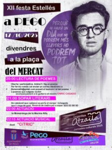 La XII Festa Estellés finalment tindrà lloc a la plaça del Mercat