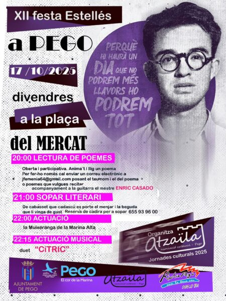La XII Festa Estellés finalment tindrà lloc a la plaça del Mercat