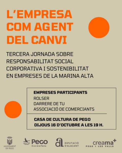 La Casa de Cultura de Pego es transforma en aparador de les empreses de la Marina Alta com a agents de canvi