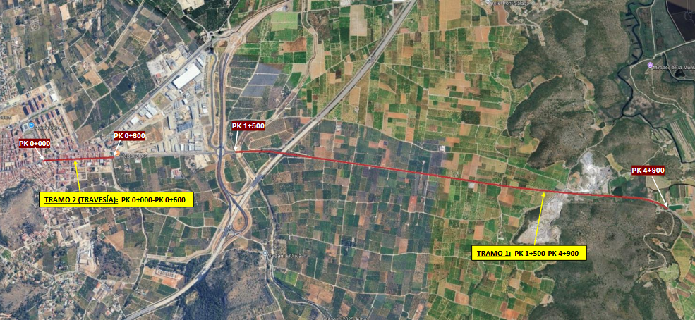 La CV-715 tornarà a estar en obres per a millorar el seu estat, ara a la província de València
