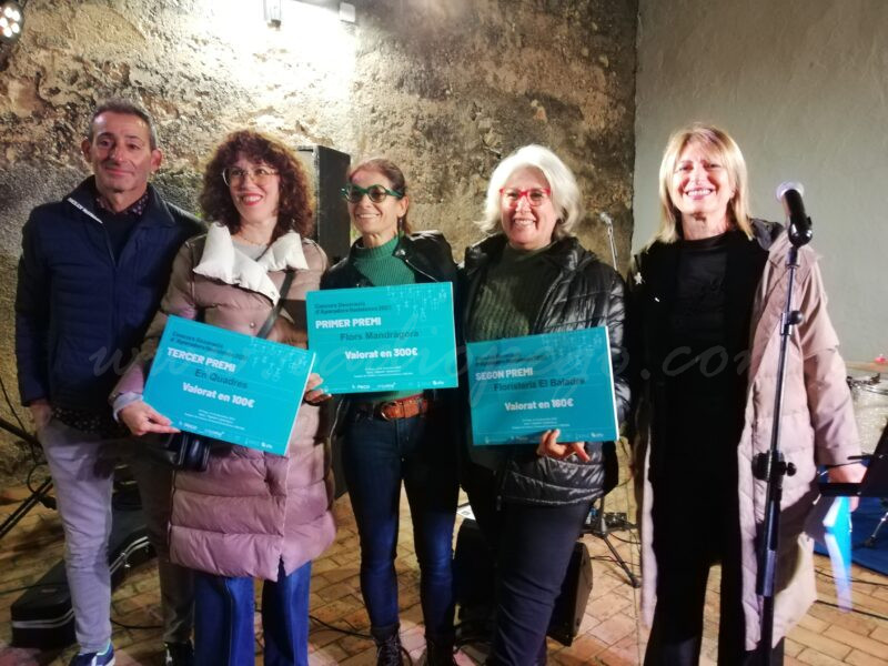 Les flors encisen el jurat del VI Concurs d’Aparadors de Nadal de Pego