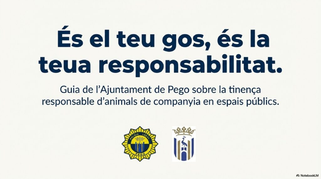 La Policia Local de Pego enceta una nova campanya de conscienciació de responsabilitat canina