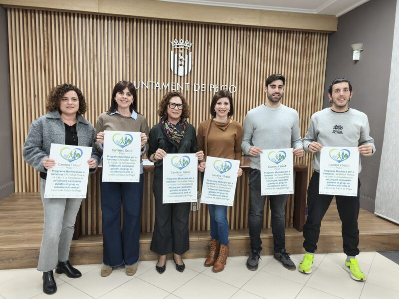 ‘Camina i Salut’ vol convertir l’entorn de Pego en un “espai actiu i saludable”