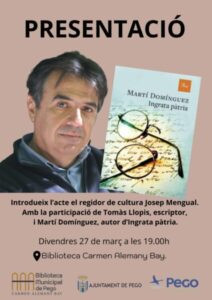 Ingrata Pàtria es presenta a Pego