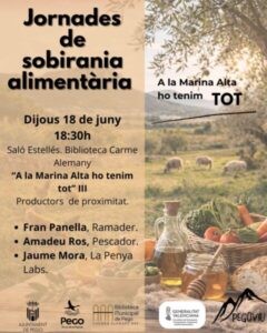 Ramaderia, pesca i productes que simplifiquen la cuina diària, a debat en les Jornades de Sobirania Alimentària