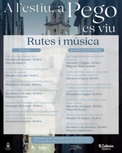 Pego s’activa este estiu amb música i una forma diferent de mostrar-se
