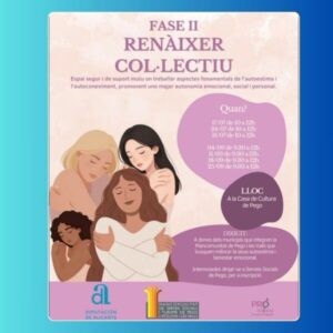 Les dones de Pego i les Valls estan convidades a inscriure’s en el taller Renàixer Col·lectiu