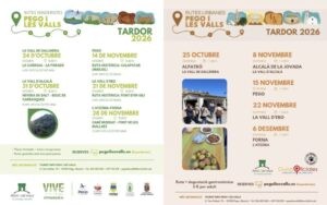 Una tardor de senderisme i rutes urbanes amb tast gastronòmic per Pego i Les Valls